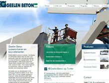 Tablet Screenshot of geelen-beton.nl